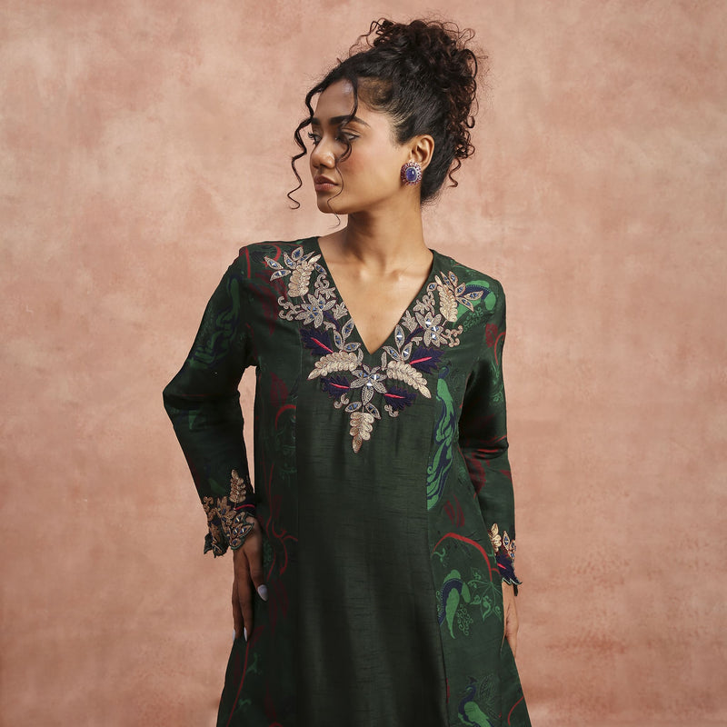 Green Light Kurta Set