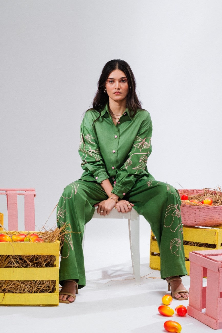 Mango Margarita - Green Co-Ord Set
