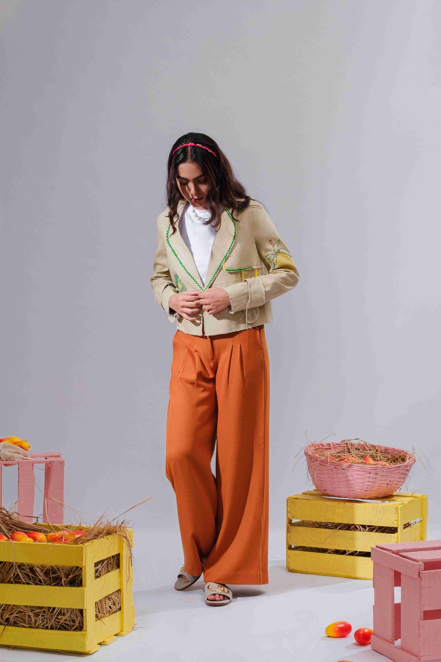 Mango Tree - Embroidered Jacket