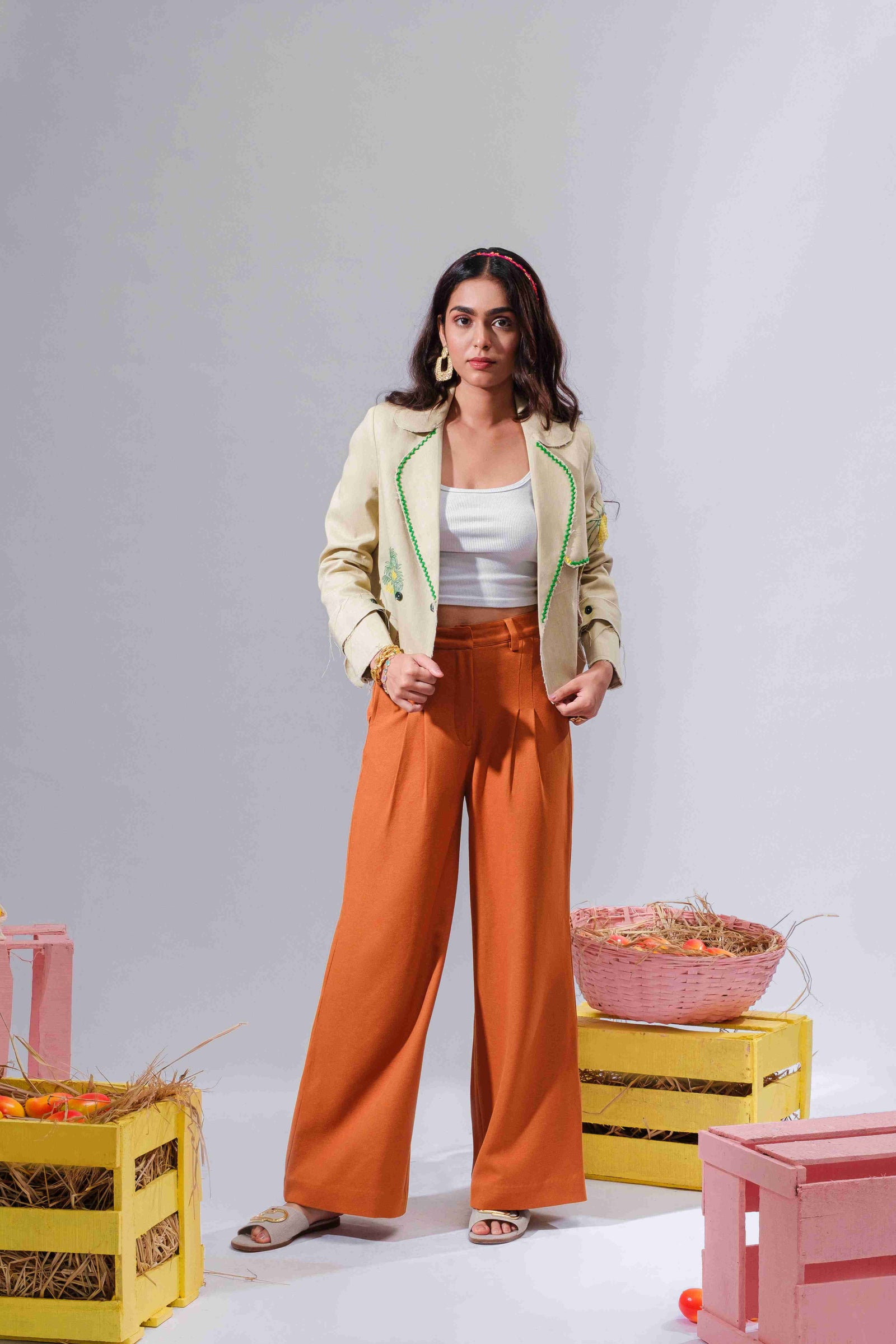 Mango Tree - Embroidered Jacket