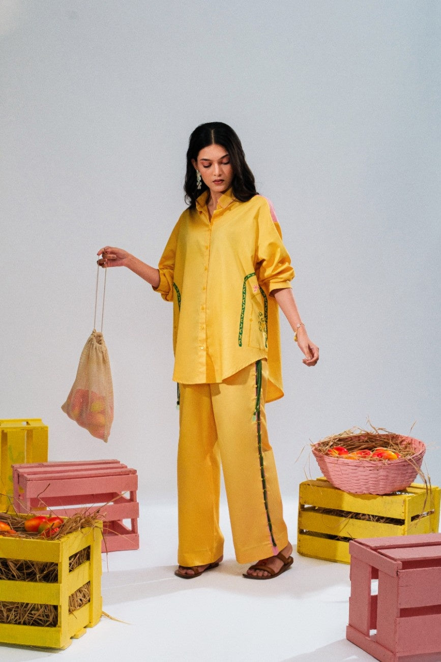 Mango Tree Co-Ord Set-Yellow