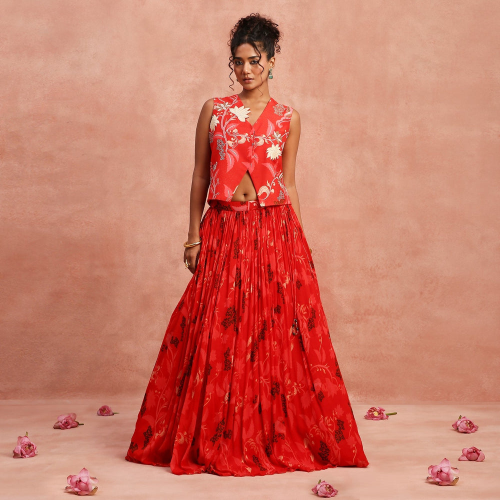 red light with waistcoat