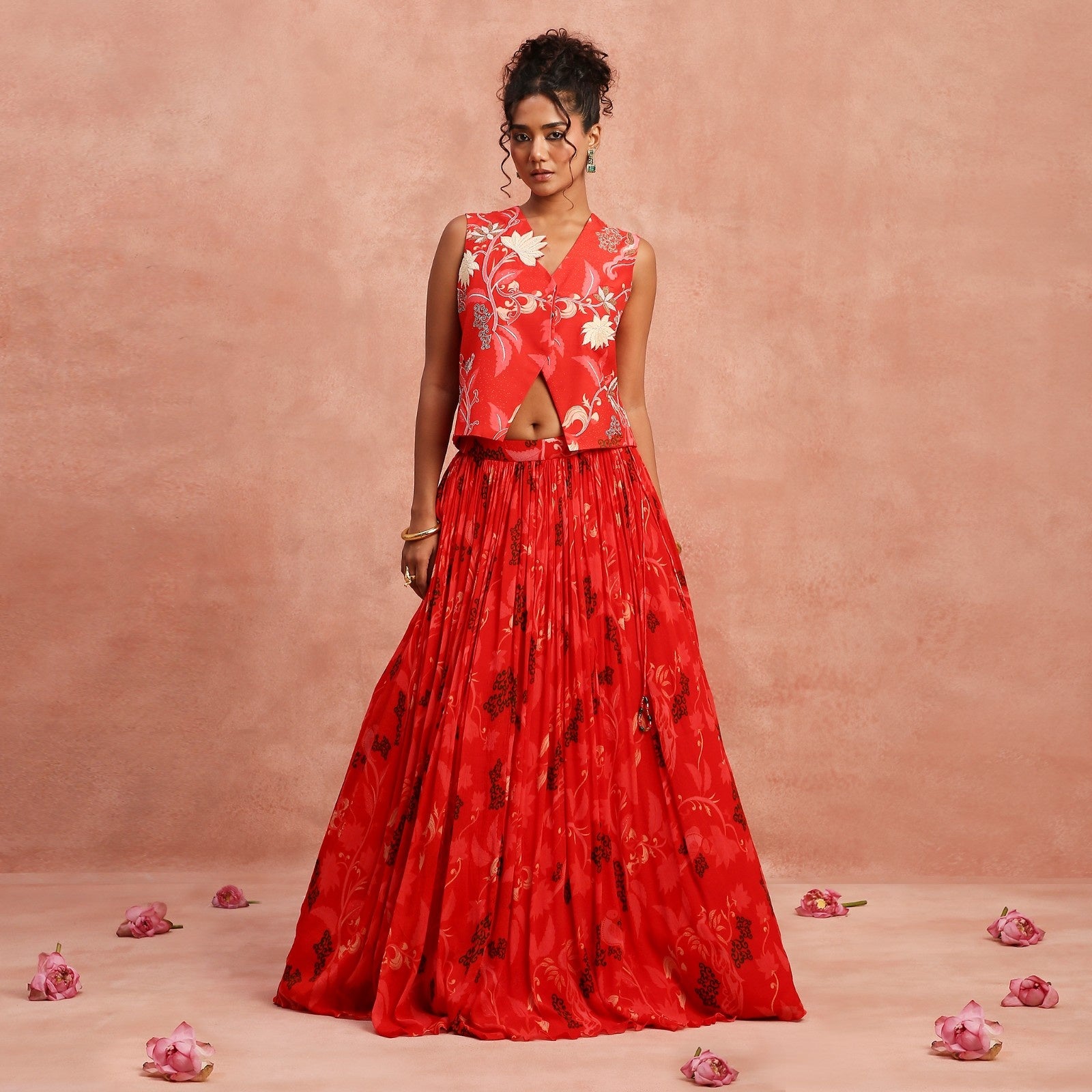 red light with waistcoat