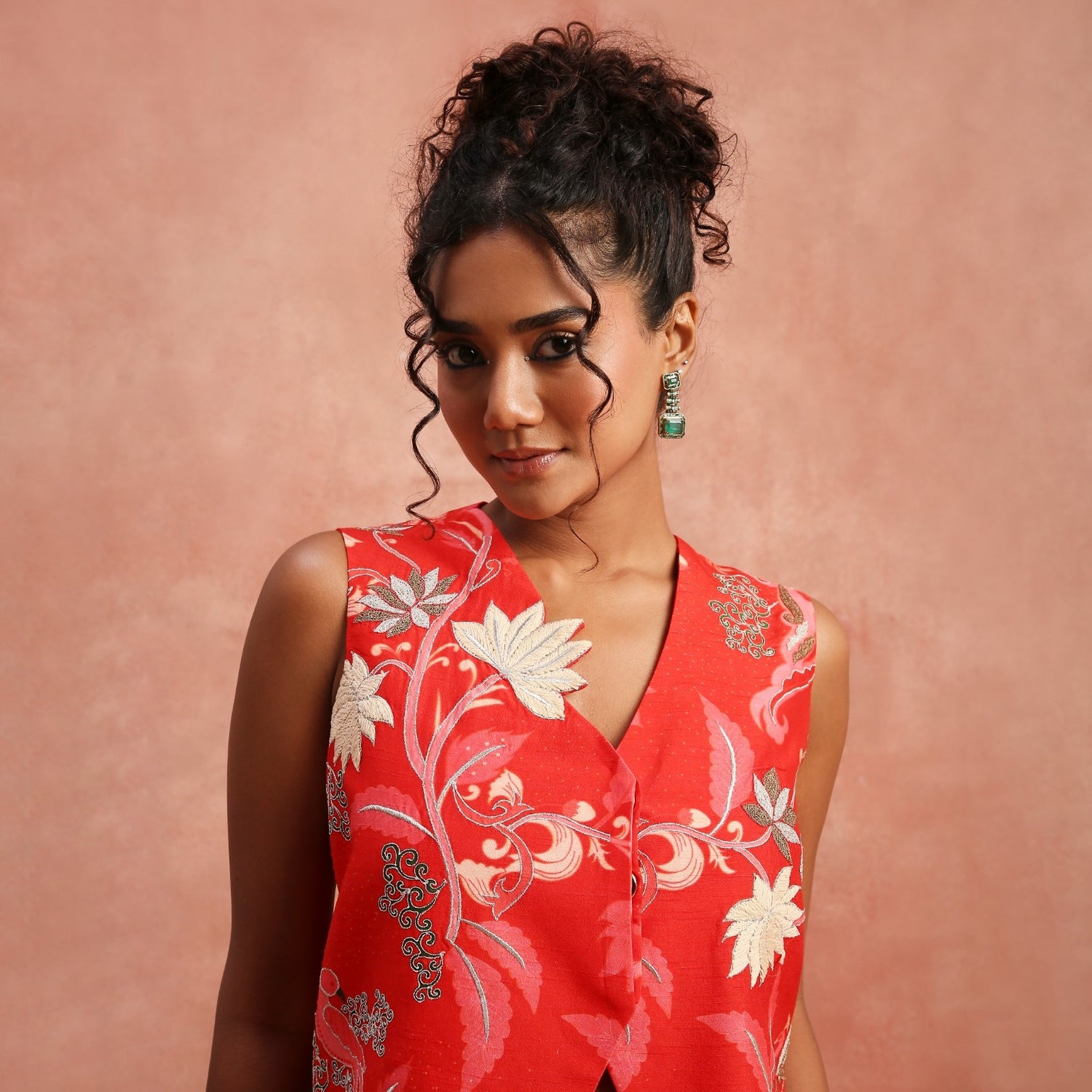 red light with waistcoat