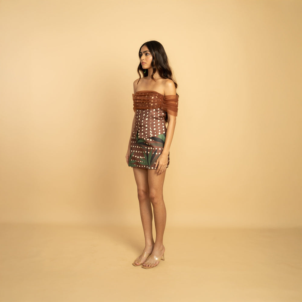 Mocha Polka Top