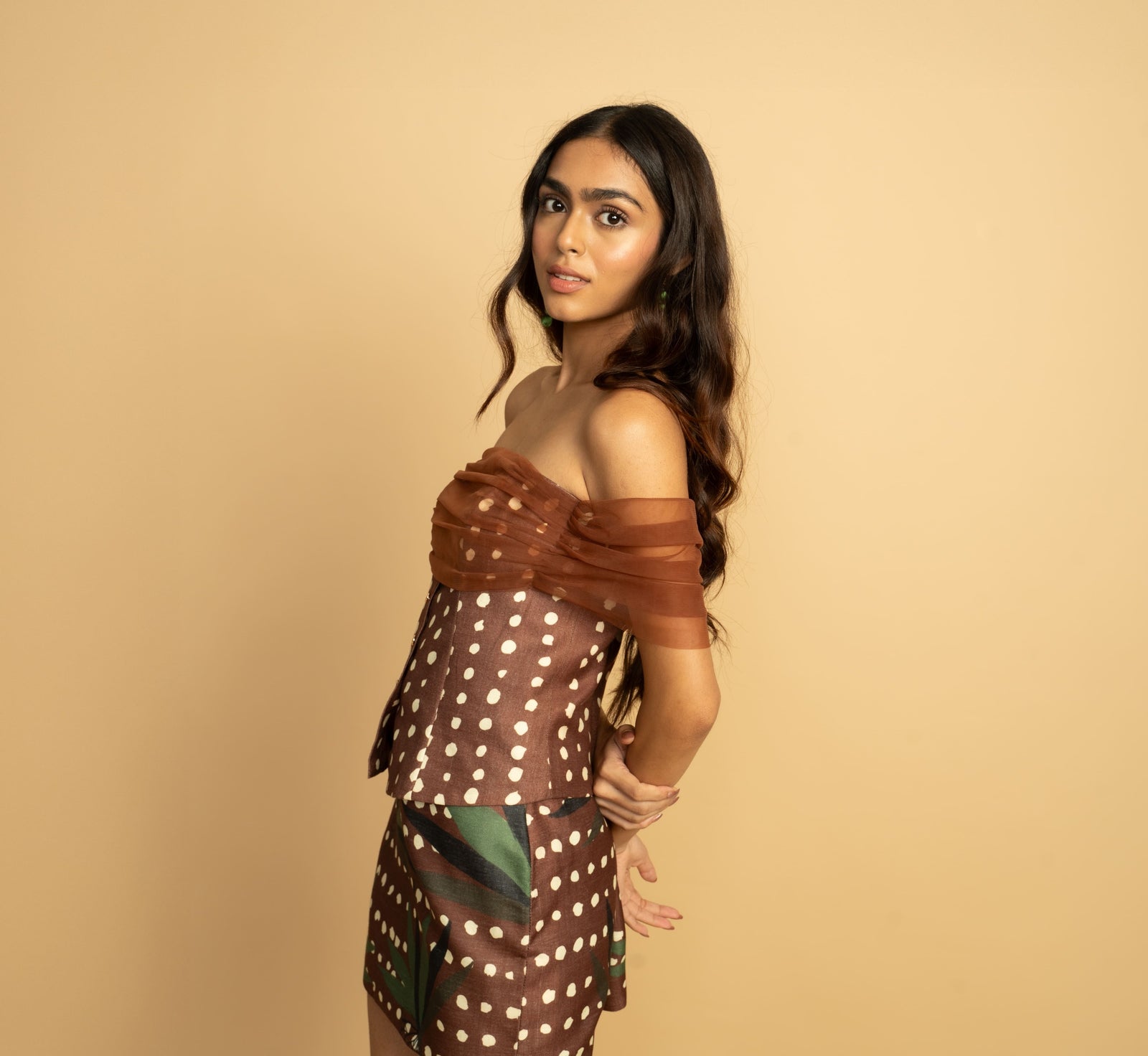 Mocha Polka Top