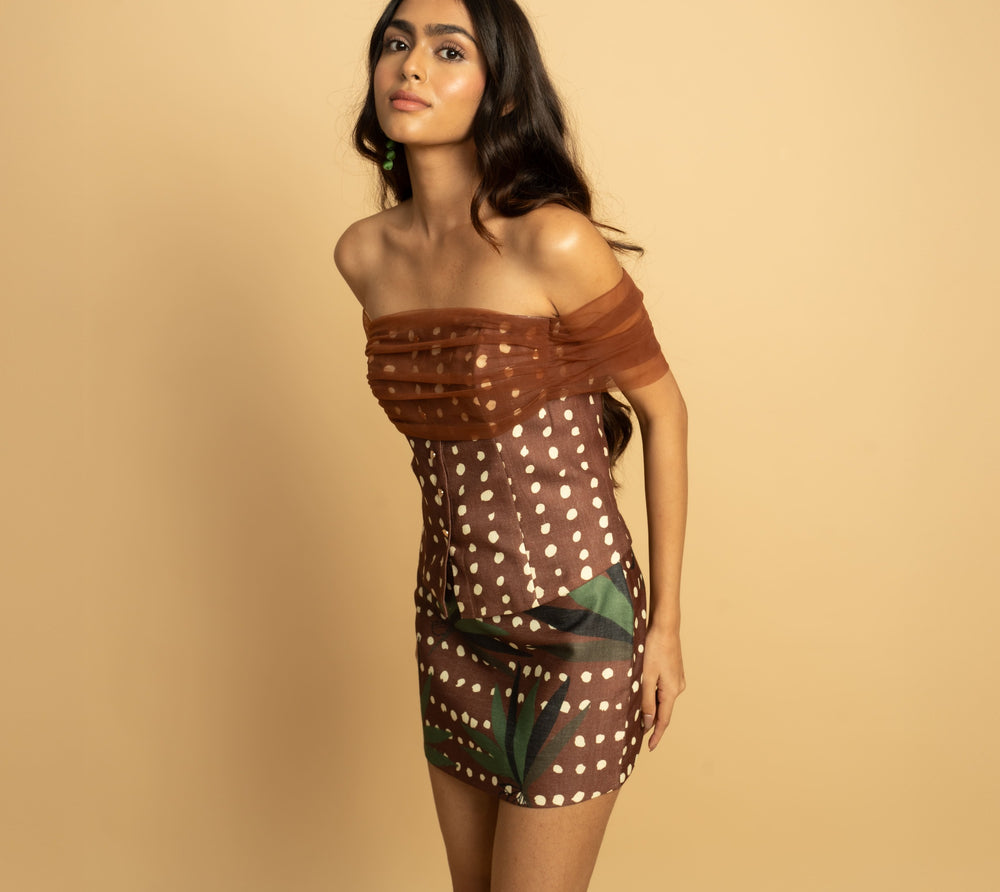 Mocha Polka Top