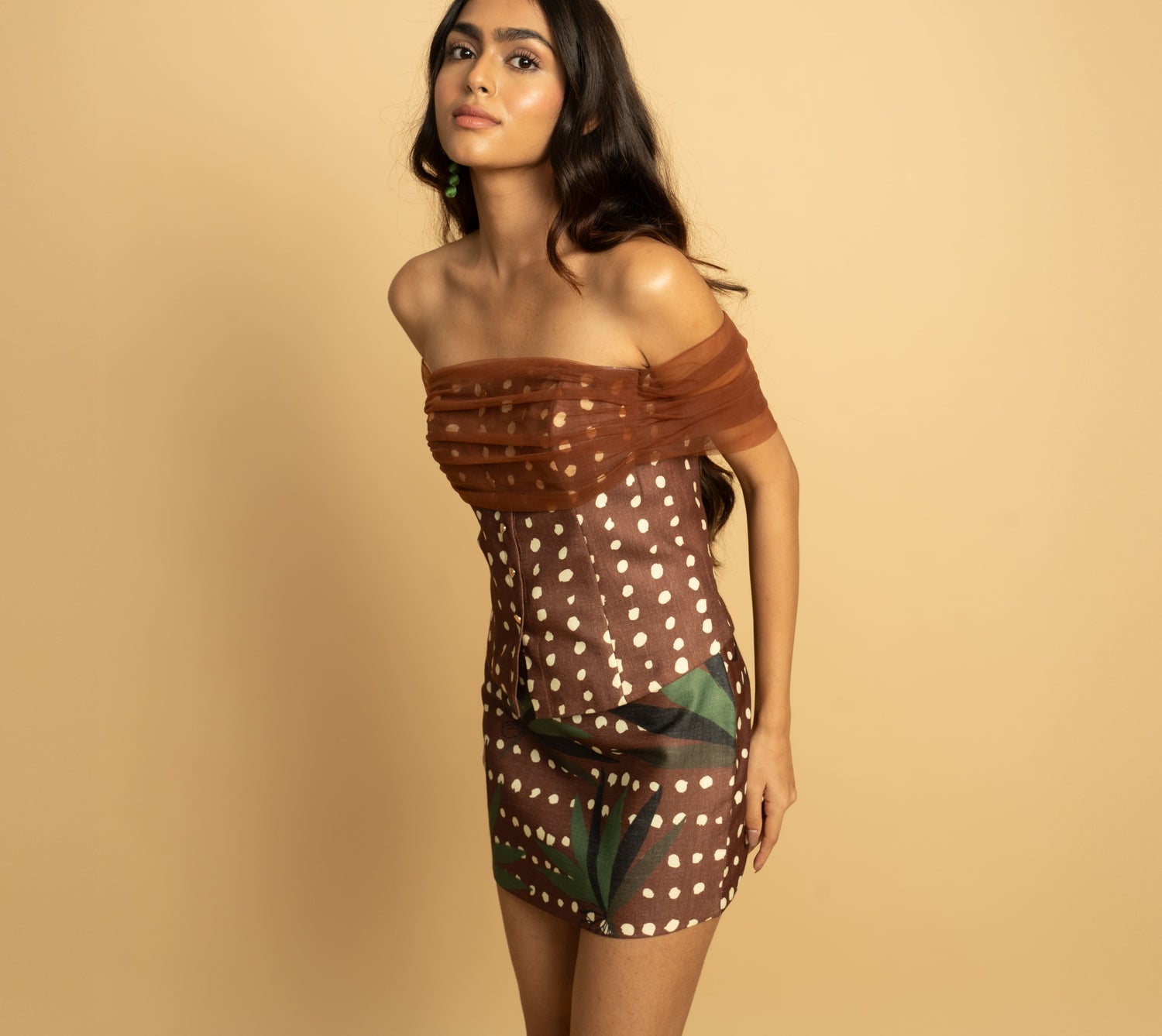 Mocha Polka Top