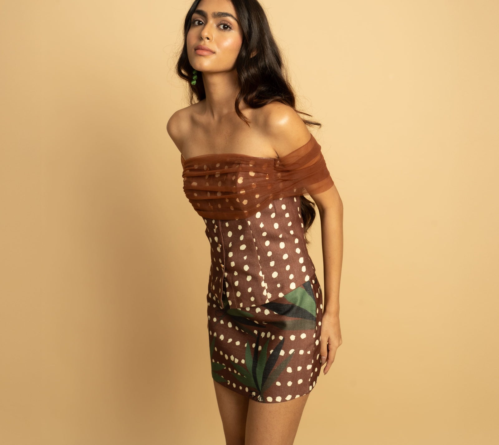 Mocha Polka Top