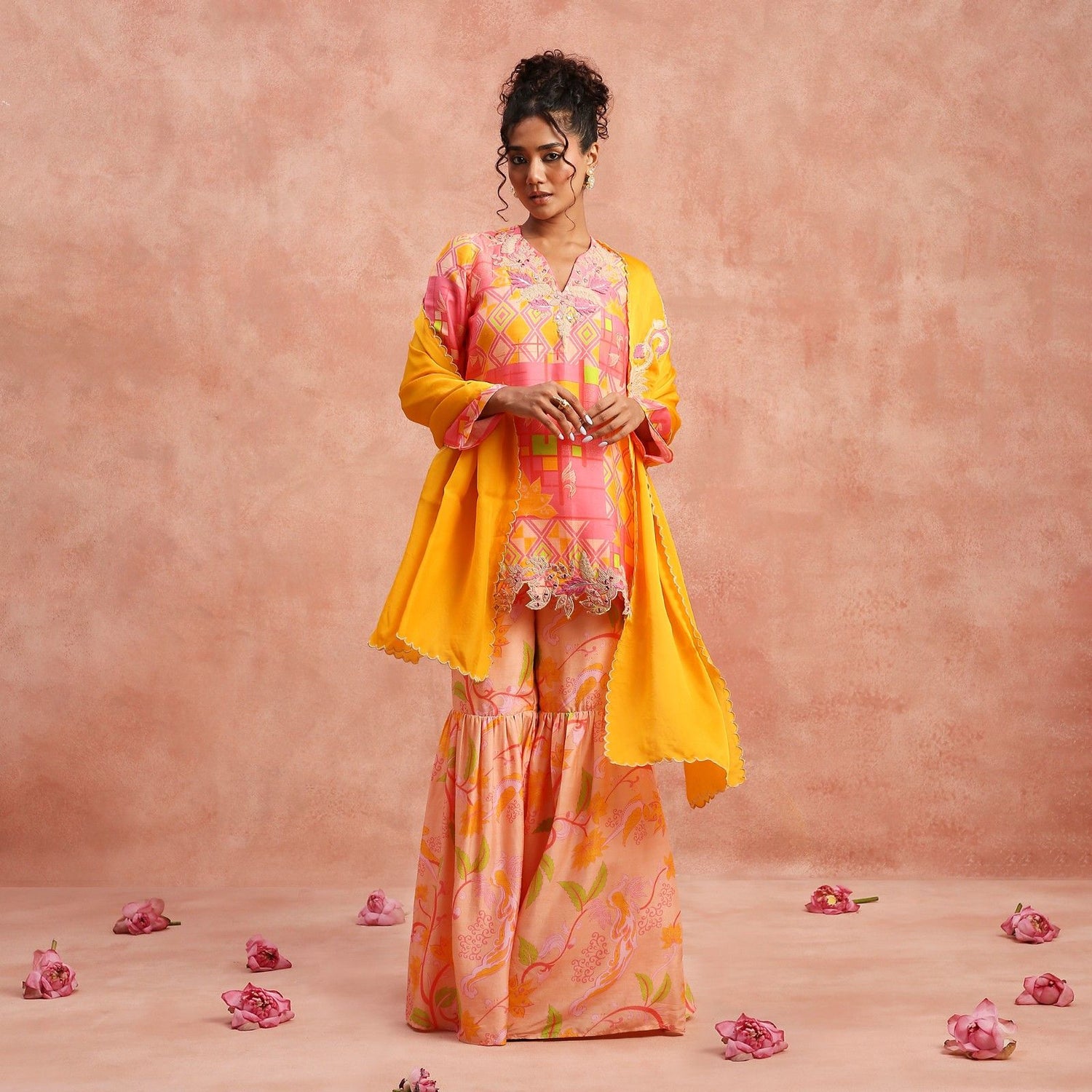 Lotus Lane Sharara Set